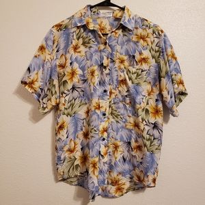 Robert Stock Silk Floral Shirt